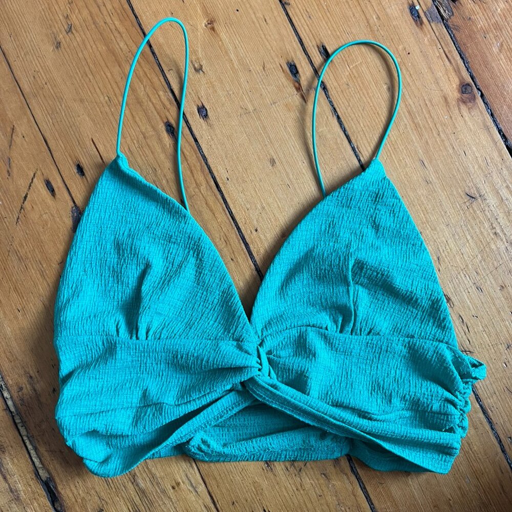 Urban Outfitters Twist Tank Top Green